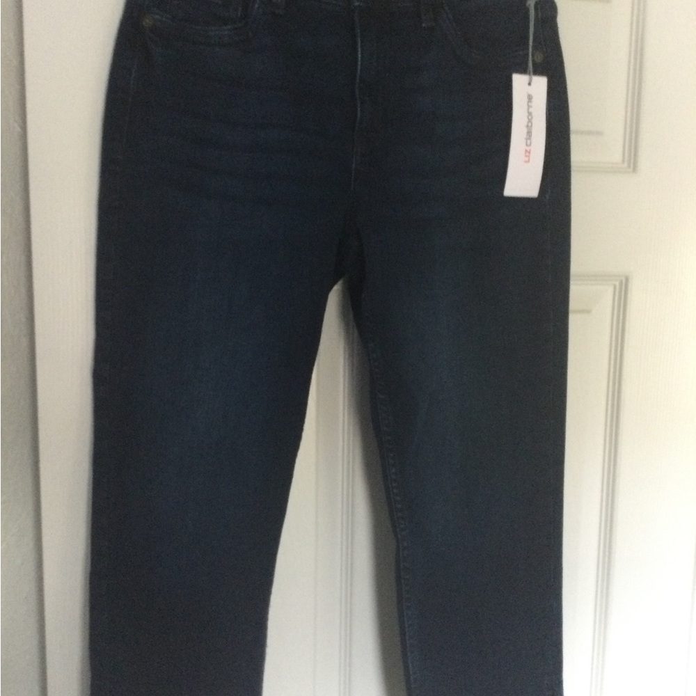 Liz Claiborne denim crop pants sz. 8